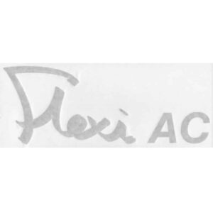 Flexi AC Logo - Large dove grey/silver